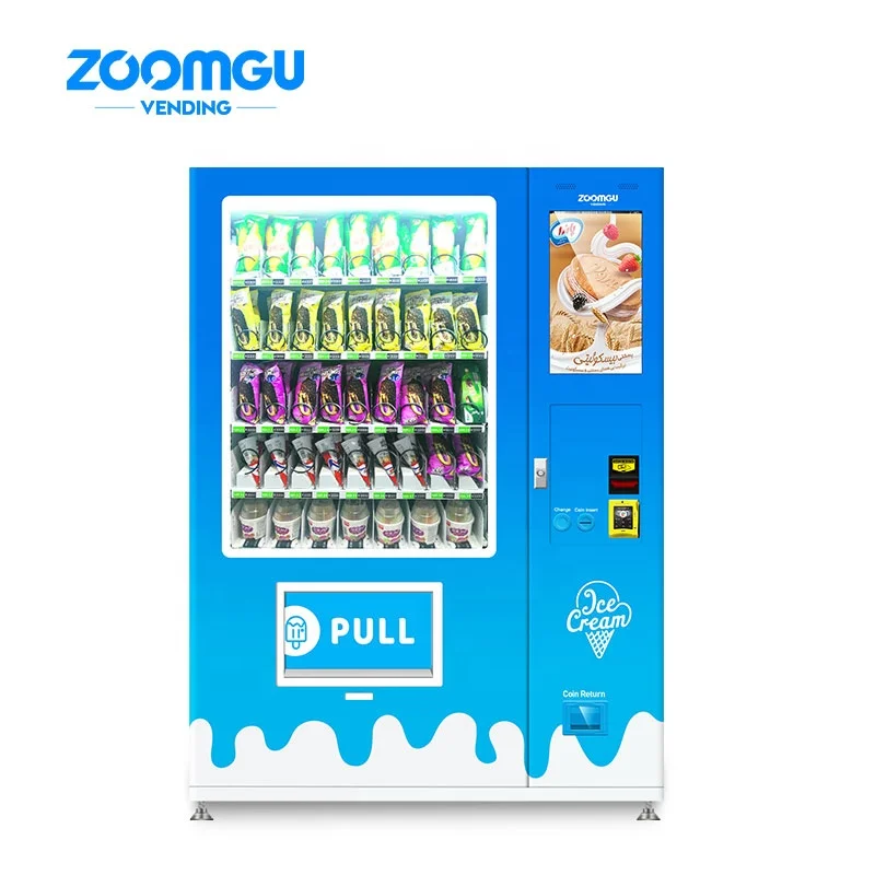  Zoomgu OEM/ODM морозильная камера замороженные продукты мороженое торговый автомат с лифтовой