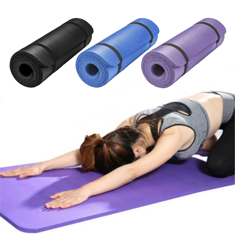 
60*25*1.5CM Newly Yoga Pilates Mat Thick Exercise Gym Non-Slip Workout 10mm Fitness Mats. Ship fast 