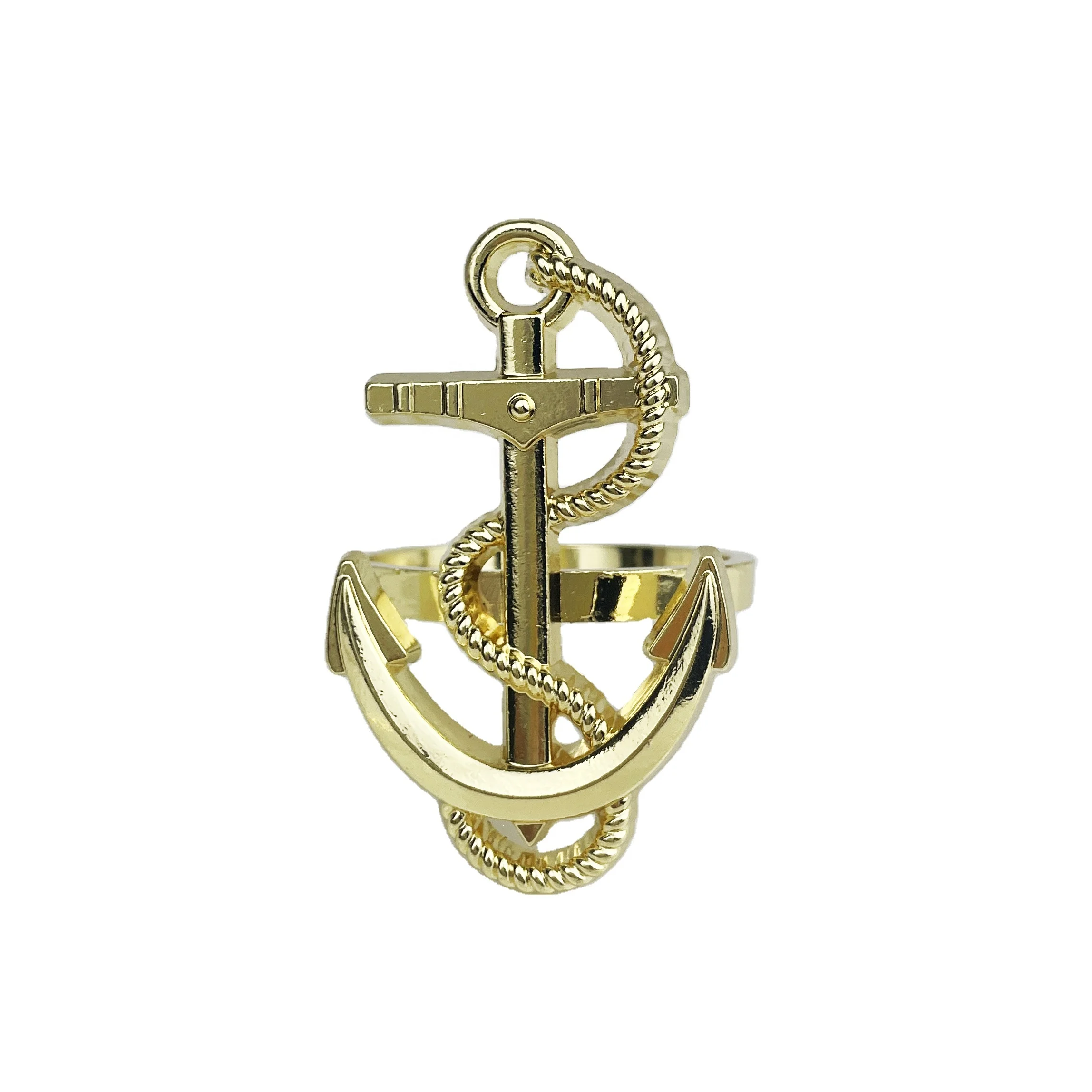 Кольца для салфеток в морском стиле с логотипом морского флота