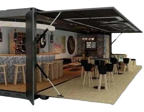 China 20ft beautiful design prefabricated portable shipping container coffee shop/container cafe/container bar