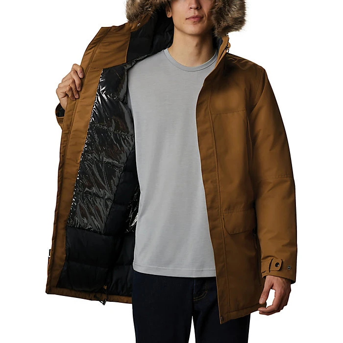 2021s Newest Outdoor Winter Quilted Thick Men Parka Coat Casual Hoodie With Fur Trench Overcoat For Man