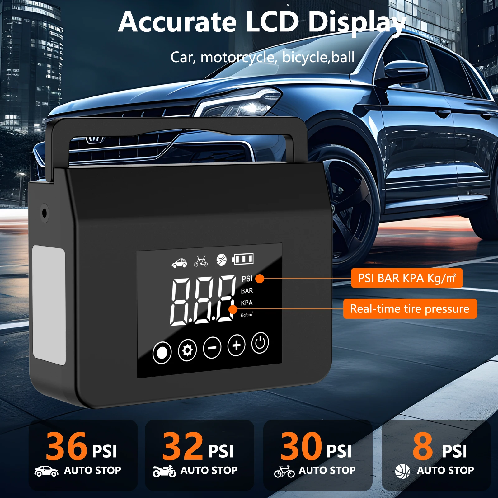 Portable Car Jump Starter with Air Compressor, Capapro 150PSI 4000A Fast Battery Jump Starter Charger Digital Inflator 4000mA