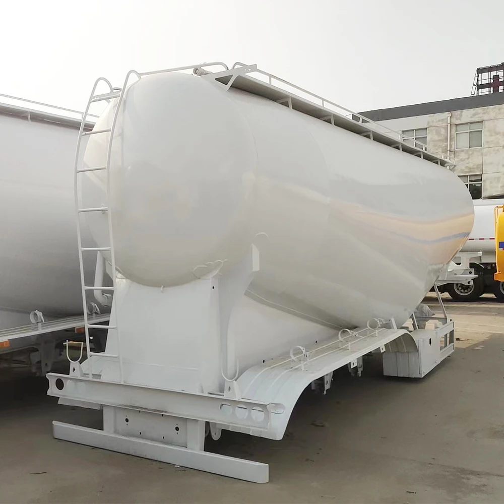 40cbm 38m3 Dry Bulk Cement Transport Truck Powder Tanker Ship Alumina Bulkers Trailer