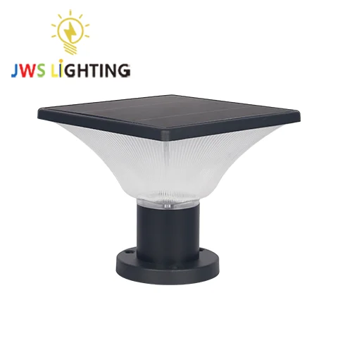Outdoor IP65 Waterproof Square Round Shape 5W LED Solar Garden Light Garden Courtyard Parking