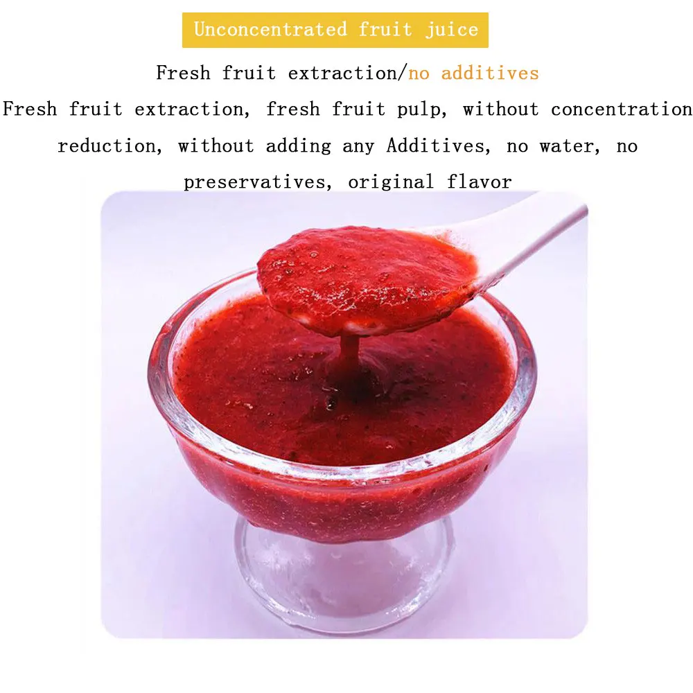 Original Fresh Fruit Strawberry Food Bottled Frozen Fruit Pulp Price Frozen Strawberry Pulp Fruit Pulp Strawberry