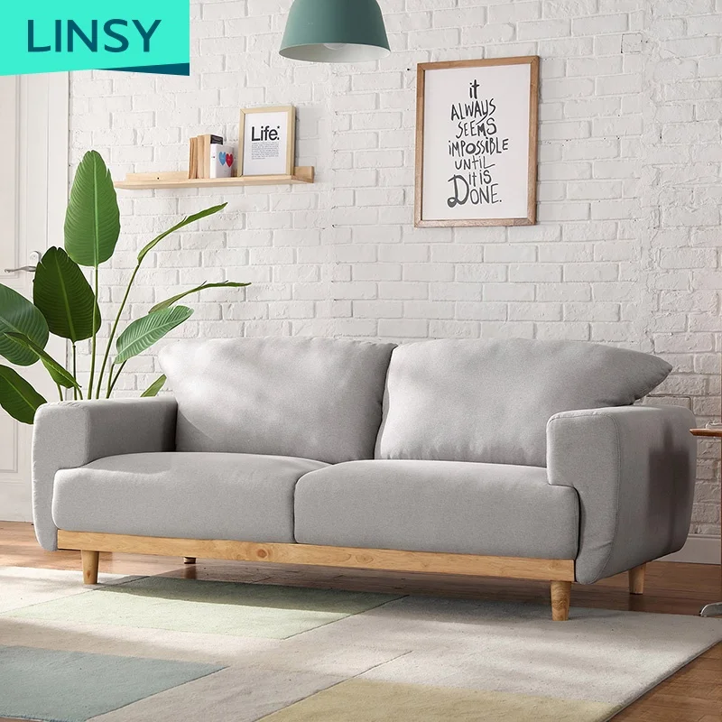 Современный тканевый диван Linsy для гостиной комбинированный угловой виллы в скандинавском стиле оптовая продажа мебель легкий роскошный LS075SF5