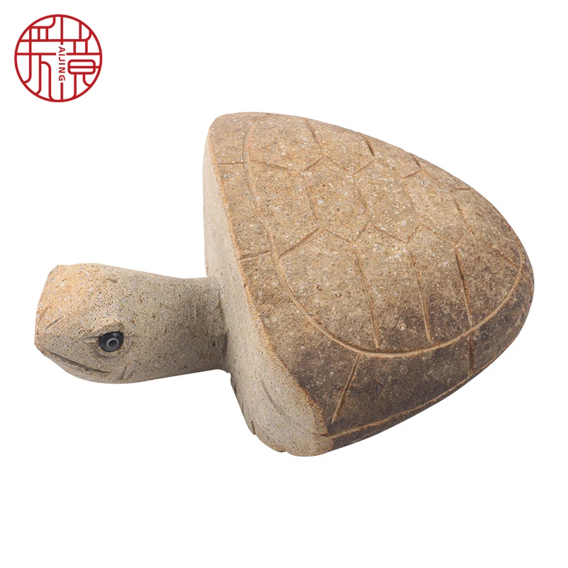 Chinese hand carved stone statue sculpture  Garden Modern Design Polished Sculpture Stone White Marble Animal Tortoise Statues