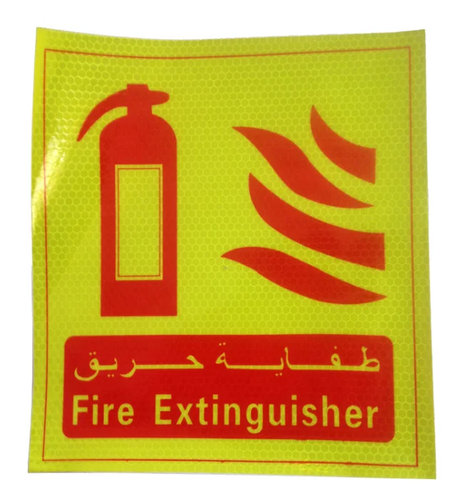 Custom Digital UV Printing PVC Board  Fire Extinguisher Sign Plastic Warning Safety PVC Sign Fire Extinguisher pvc Sticker