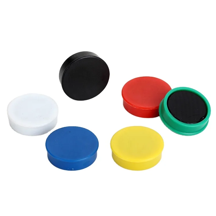 Small Round Colored Magnet Ferrite Magnet Push Pin For Office Blackboard