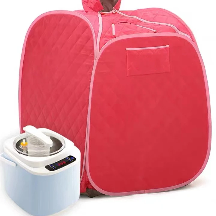 Portable mini foldable weight loss home spa capsule bath steam sauna tent room with 3L sauna steam generator