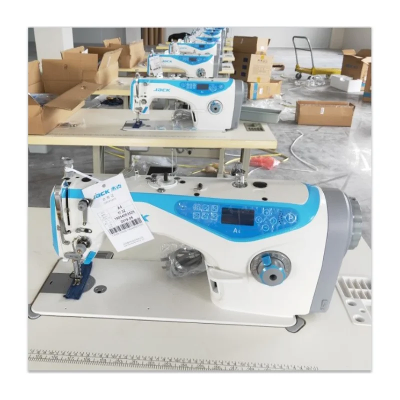 Original Jack A4 Fully Automatic Single Needle Lockstitch Sewing Machine Automatic Thread Trimming Straight Sewing Machine