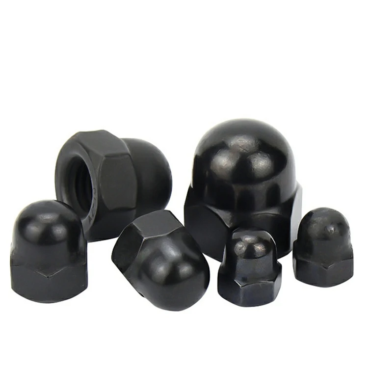 High quality m3 m4 m6 m8 m10 m12 m16 cap nut hex domed cap nuts steel cap nuts