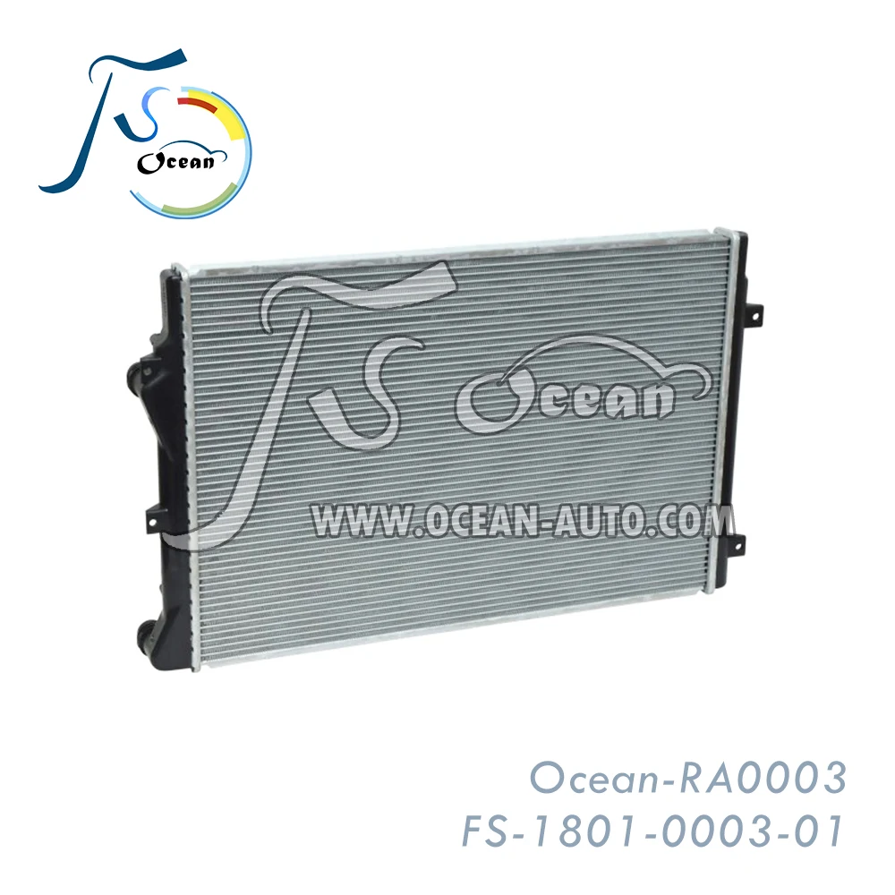 Алюминиевый автомобильный радиатор для Audi TT (2008-2009)/Volkswagen CC (2010-2012) 1K0121251K RA0003
