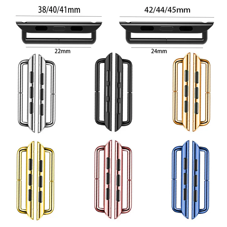 Classical 316 Stainless Steel Watch Band Adapter Connector Wholesale 38mm 42mm Series 7 8 9 for Apple