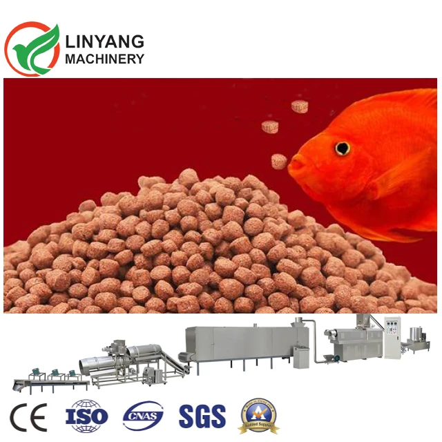 Fish Food Manufacturing Machine Floating Fish Feed Mill Pellet Extruder Making Machine For Sale