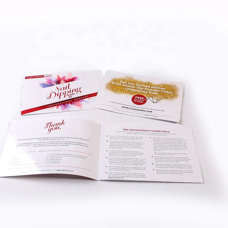 
Saddle stitched customized booklet catalog colour brochure printing 