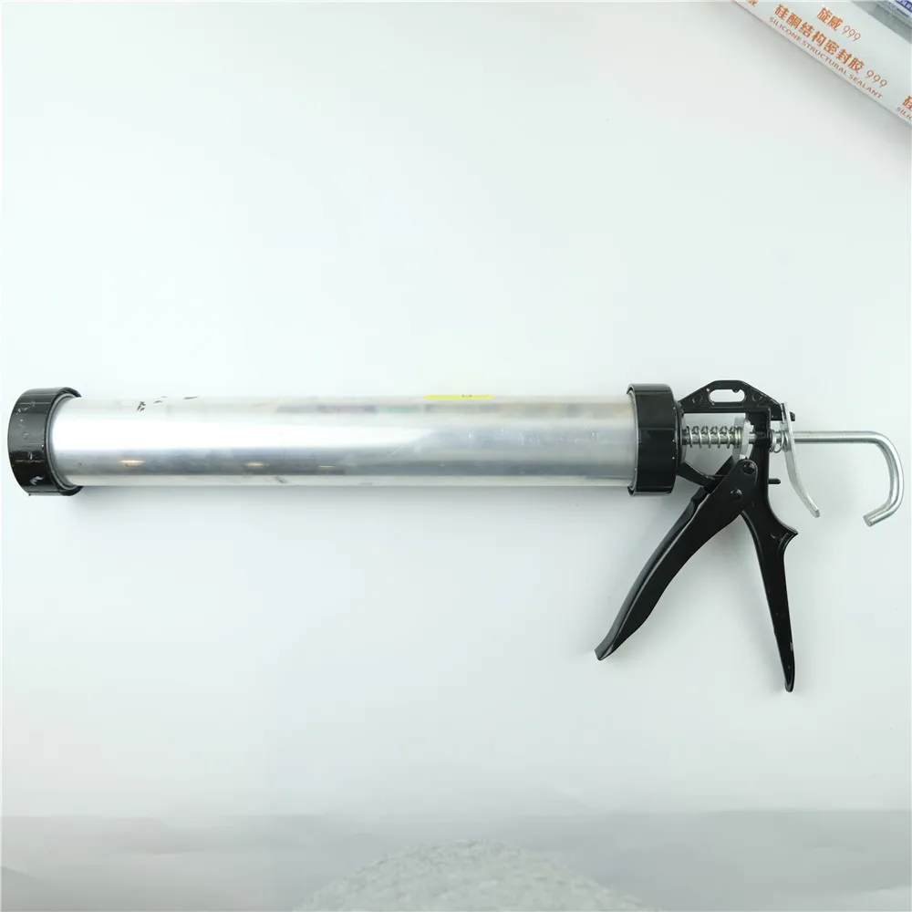 Aluminum Barrel Caulking Gun for 10oz/20oz Sausage Pack Cartridge & Bulk Application Perfect for Industrial & Home Use