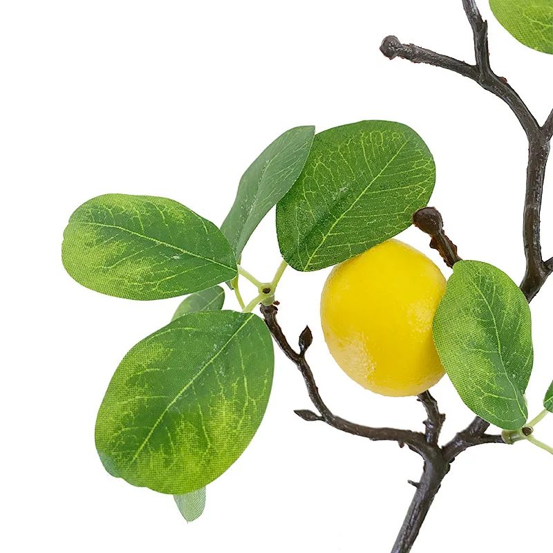 Lemon Branches Artificial Greenery Plants Faux Lemon Picks for Kitchen Party Wedding Home Table Artificial Lemon Plant