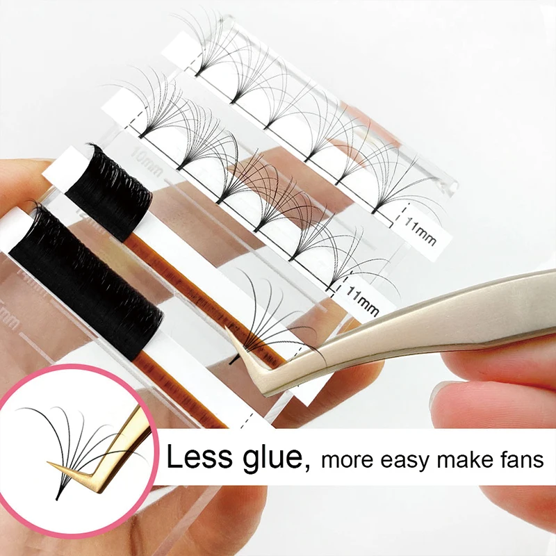 Private Label Luxury 8-15mm0.15 D Curl Faux Mink Lash Extensions Individual Natural Eyelash lash Extensions tray