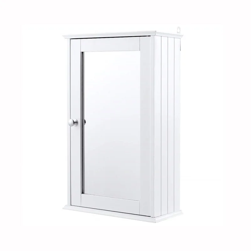 Simple modern bathroom hanging wall mounted medicine cabinet with tall mirror low prize bathroom vanity