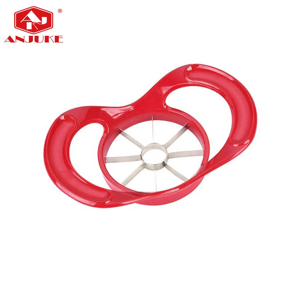ANJUKE Hot Sale Eco Friendly Comfort Handle Easy Cleaning Stainless Steel Blade Fruit Corer Slicer Corer Apple Cutter