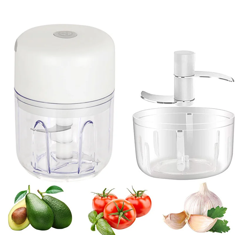 Electric Crusher Portable Mini Food Processor With USB Charging Rainproof Garlic Masher for Ice Cubes Spices 250ML