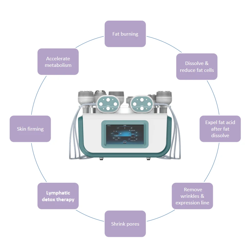 High Quality Beauty Body Shape Vacuum Cavitation System 40k Cavitation Slimming Machine