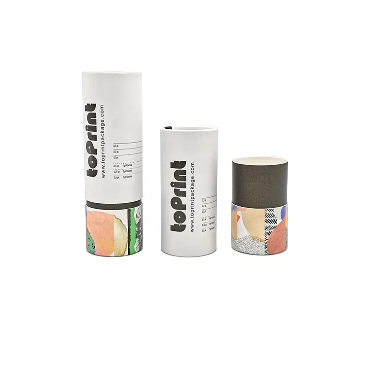 Custom Zero Waste Diffuser Box Packaging Cylinder Skincare Round Carton Round Paper Box