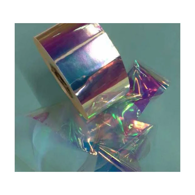 NA0148 Hot Roll Nail Art Sticker Broken Glass Piece 3D Mirror Effect Foil Candy Stencil Decal Nail Art Decoration Manicure Tools