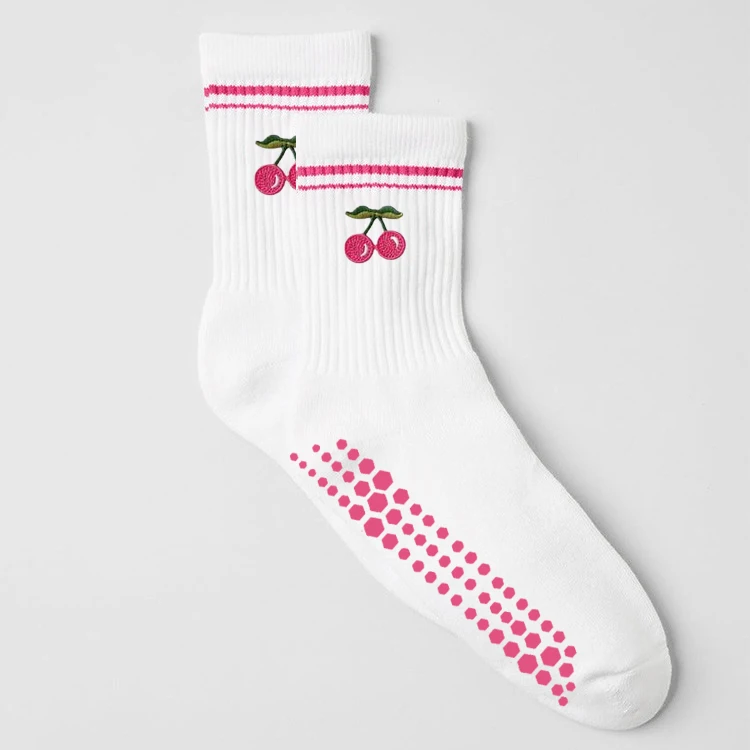 High quality custom yoga pilates socks grip non slip gel bottom reformer pilates women socks