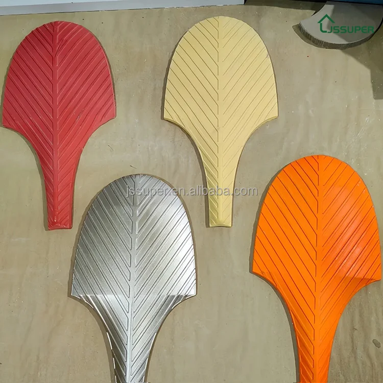 3D Three Dimensional Cement Tile UHPC Handmade Brick Personalised Brick Cafe Restaurant Background Wall Mosaic Feather Models