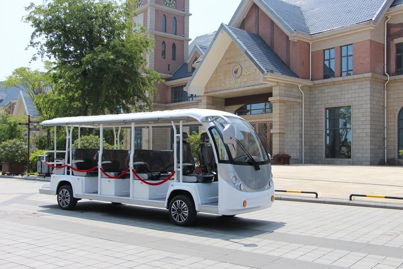 New amusement park 14 seats electric shuttle bus sightseeing car