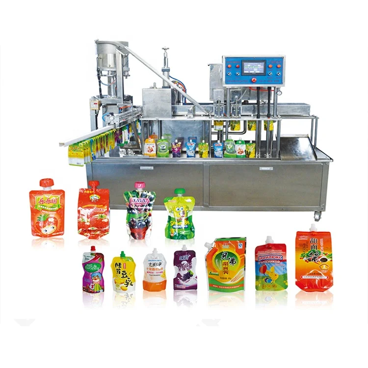 Automatic Red Bull Energy Drink Water pouch  Filling Machinery / Juice Juice Filling Machine / Equipment