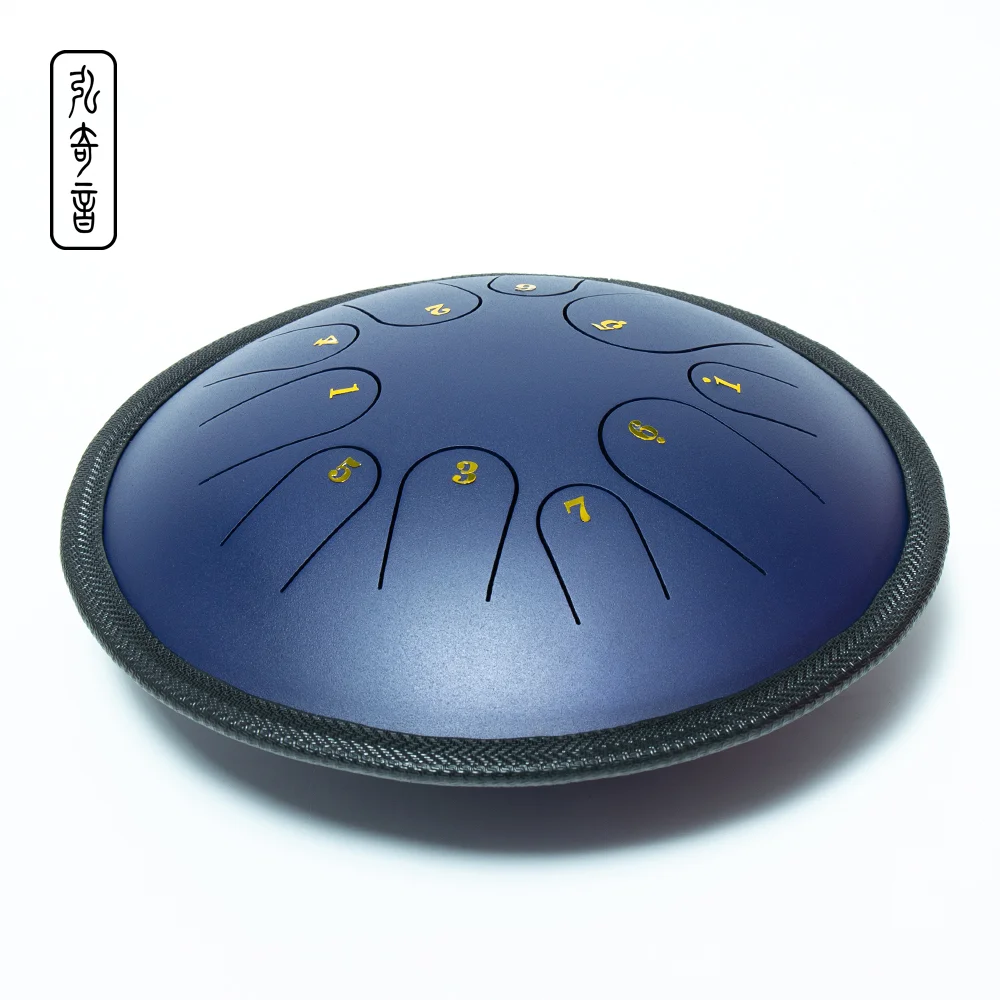 Медный стальной ручной музыкальный инструмент для медитации, основной барабан FZEN, ручной 10 Note в маленьком стальном ручном барабане D