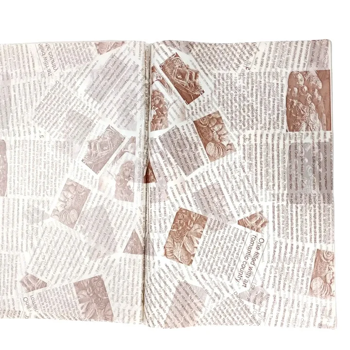 Custom food grade wrapping packing wax paper greaseproof sandwich paper food wrapping paper