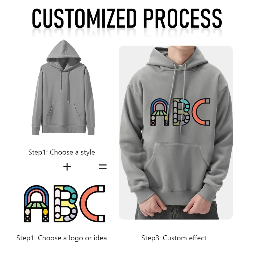Heavyweight Custom Logo Puff Print Essentials Hoodies Terry Tracksuits Cotton Sweatshirt Acid Wash Streetwear Hoodie Men