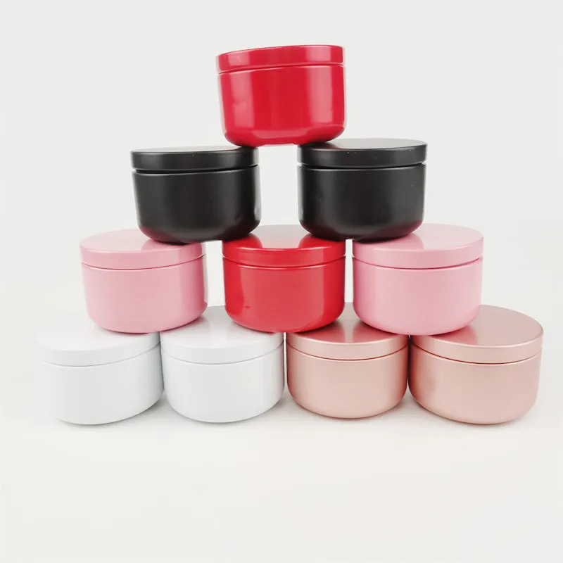 Factory Price 50g Aluminium Candle Jar Empty Candle Tin Jar with Lid Metal Tin Pot Container