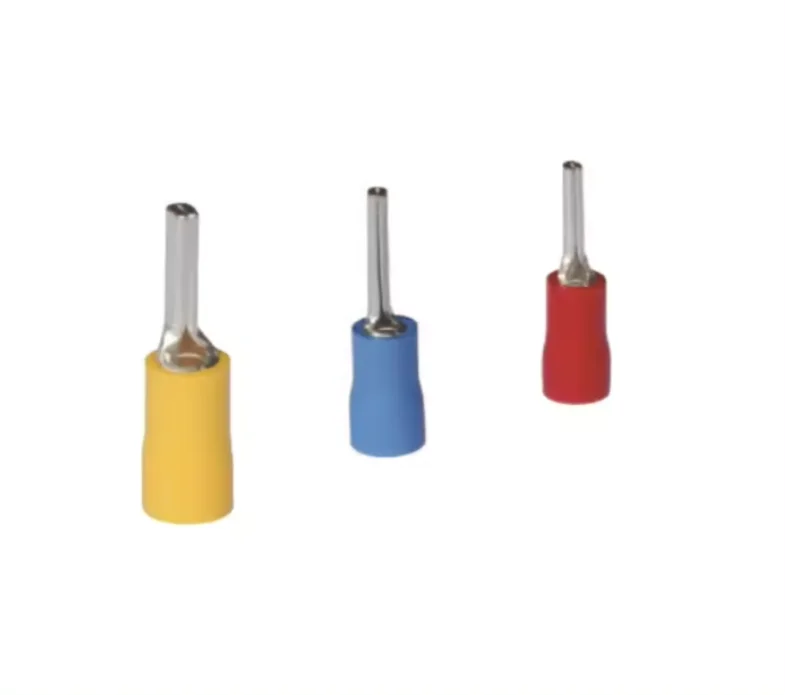 PTV1.25-10/2-10/3.5-10/5.5-13 PTV Series Pin Terminal Connector Tinned Copper Insulated PVC Ferrules Wire Connector Lugs