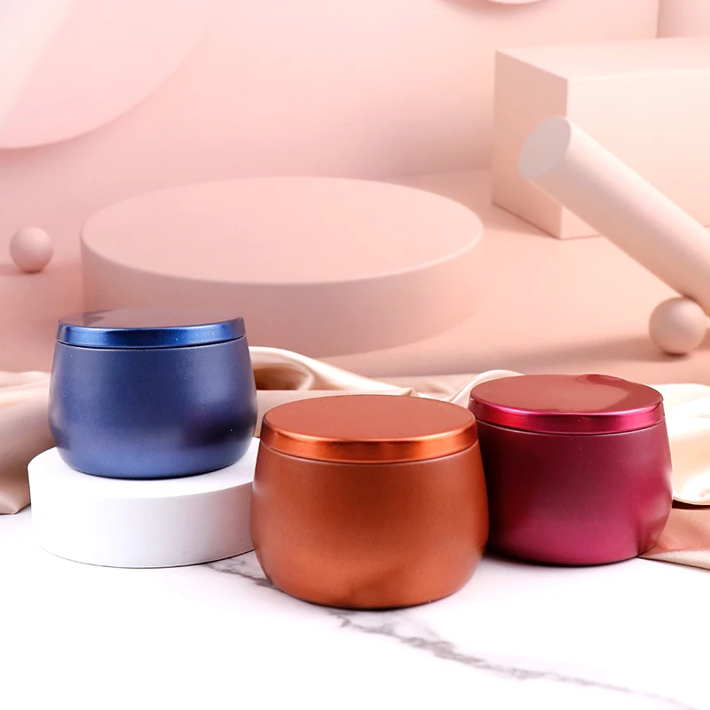 
wholesale private label tin box party soy candle scented for luxury soy wax 