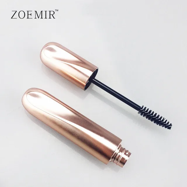 Customized color mascara wands tube travel portable silver gold unique design best seller eyelashes serum bottle packaging