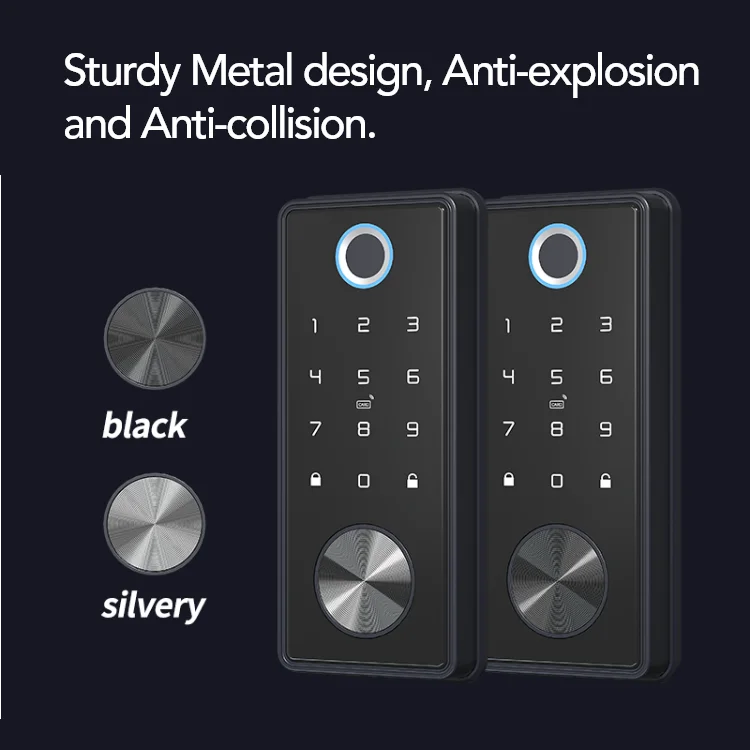 High Security Fingerprint Password TTLOCK Tuya IC CARD Digital Smart Deadbolt Door Lock