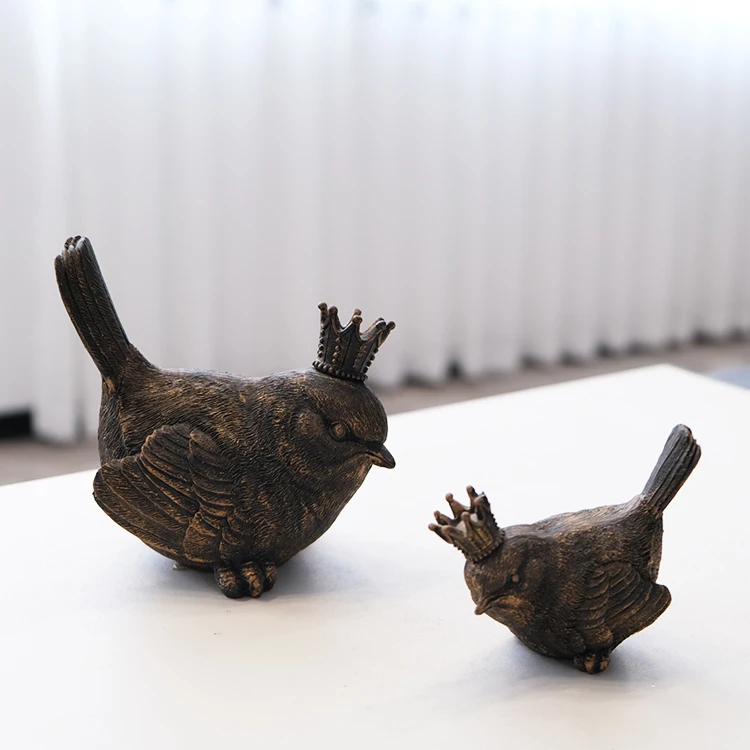 Figurine For Garden Decoration Modern Figurine custom resin Bird figurine