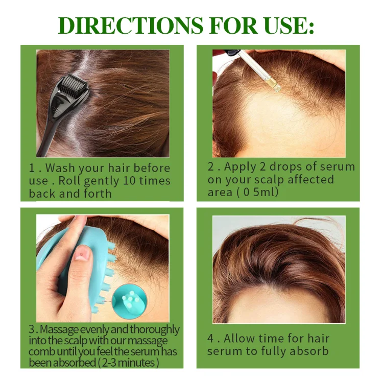 60ml Fast Hair Regrowth Serum Black Seed Castor Hair Growth Serum Oil Thick Hair Fast Growth For Black Women_18