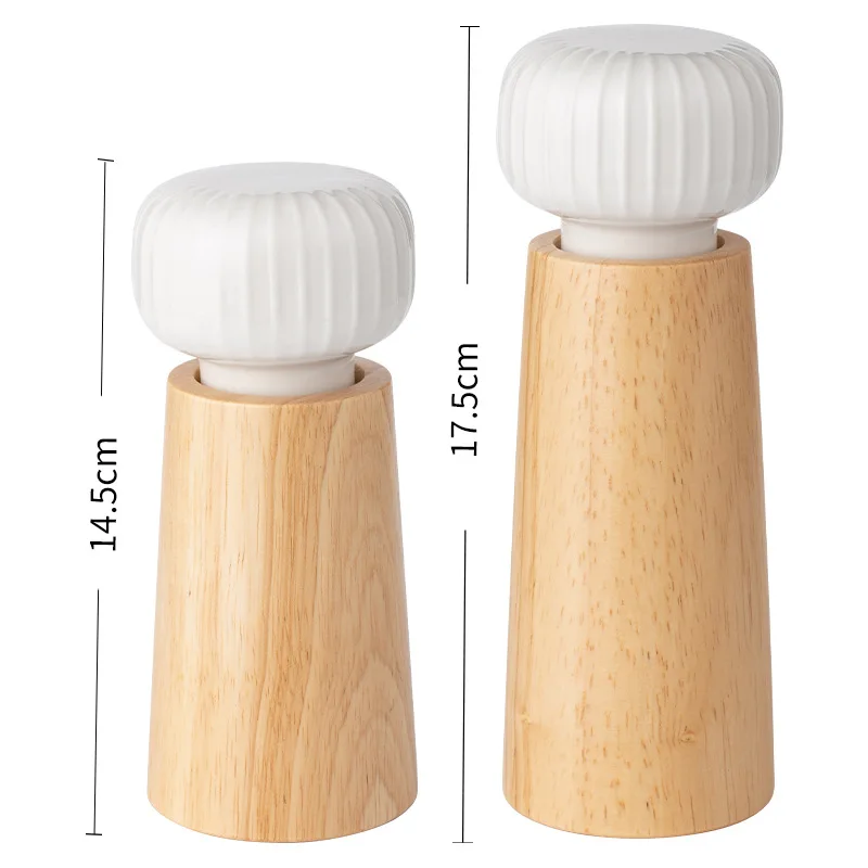 Nordic Style Manual Pepper Grinder Coarse Salt Black Pepper Ceramic Core Grinding Bottle Seasoning Spices Cruet
