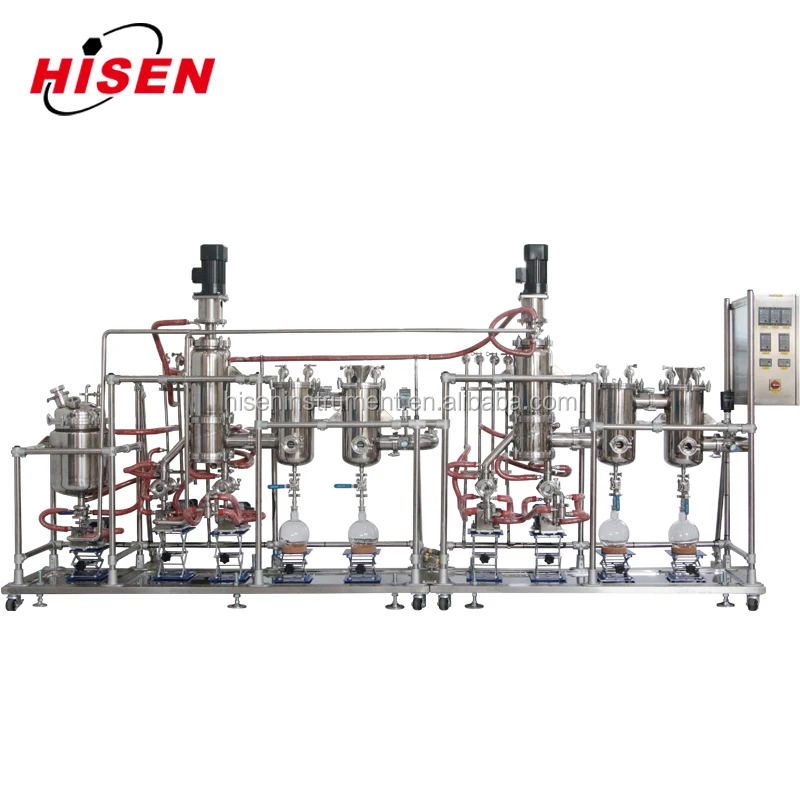 HISEN factory price industrial automatic molecular short path distillation machine