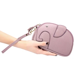 Cuteather Cluth Bag For Women Mini Elephant Wholesale High Quality New Fashion Real Leather Wrist Bag