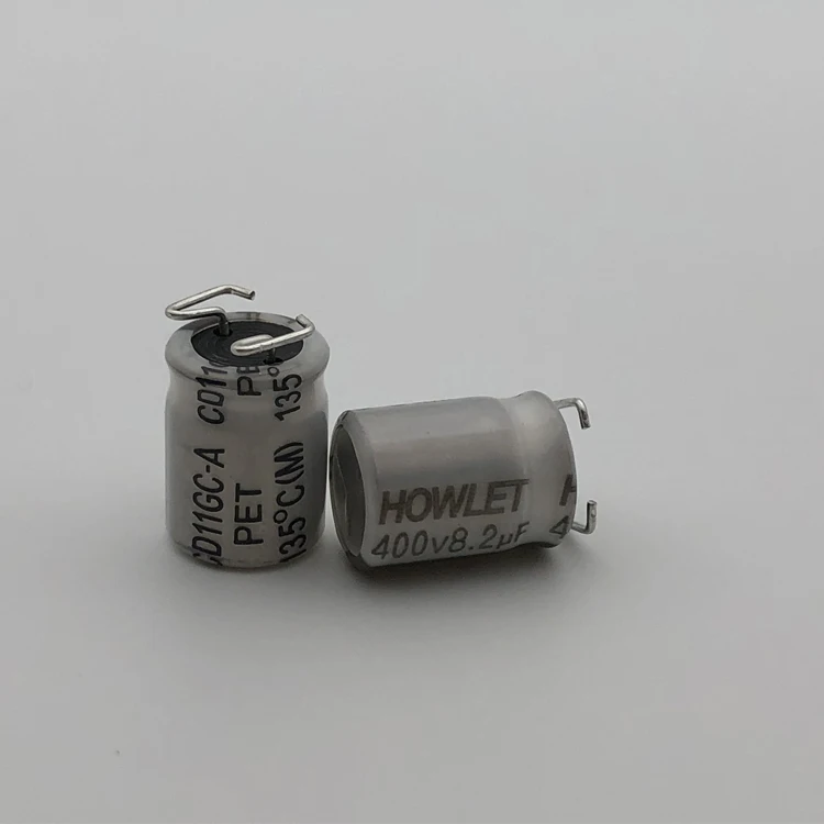 400V8.2uF M-leg 135 degree aluminum electrolytic