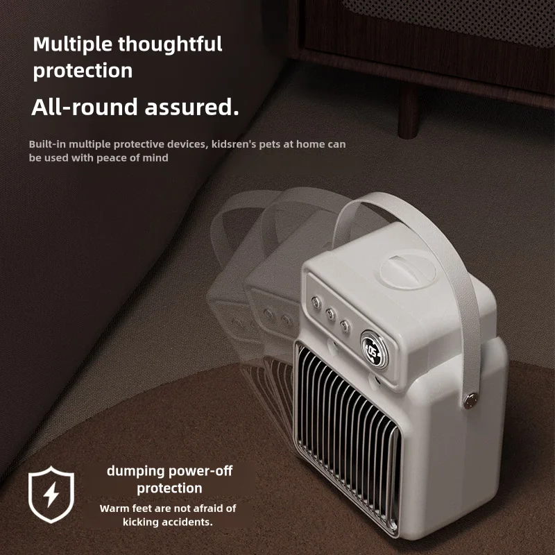 Spray Humidifier Heating Warm Blower Radiator Electric Desktop Fan Heater Air Humidifier Overheating Protection Small Heater