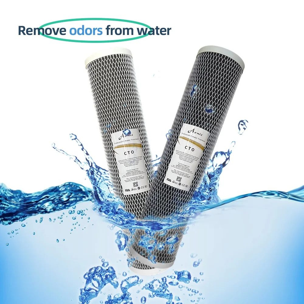 Free sample Custom CTO Compressed Activated Carbon Rod Pure Water Machine Front Filter Cartridge