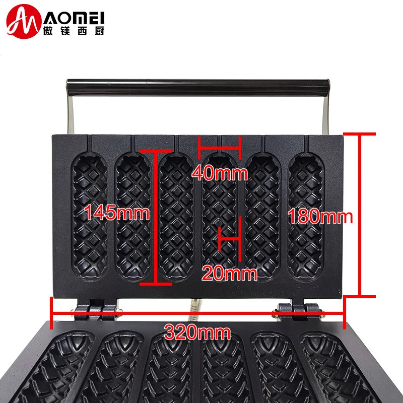 Commercial electric stick waflera Baker Kitchen utensils snack hot dog waffle machine